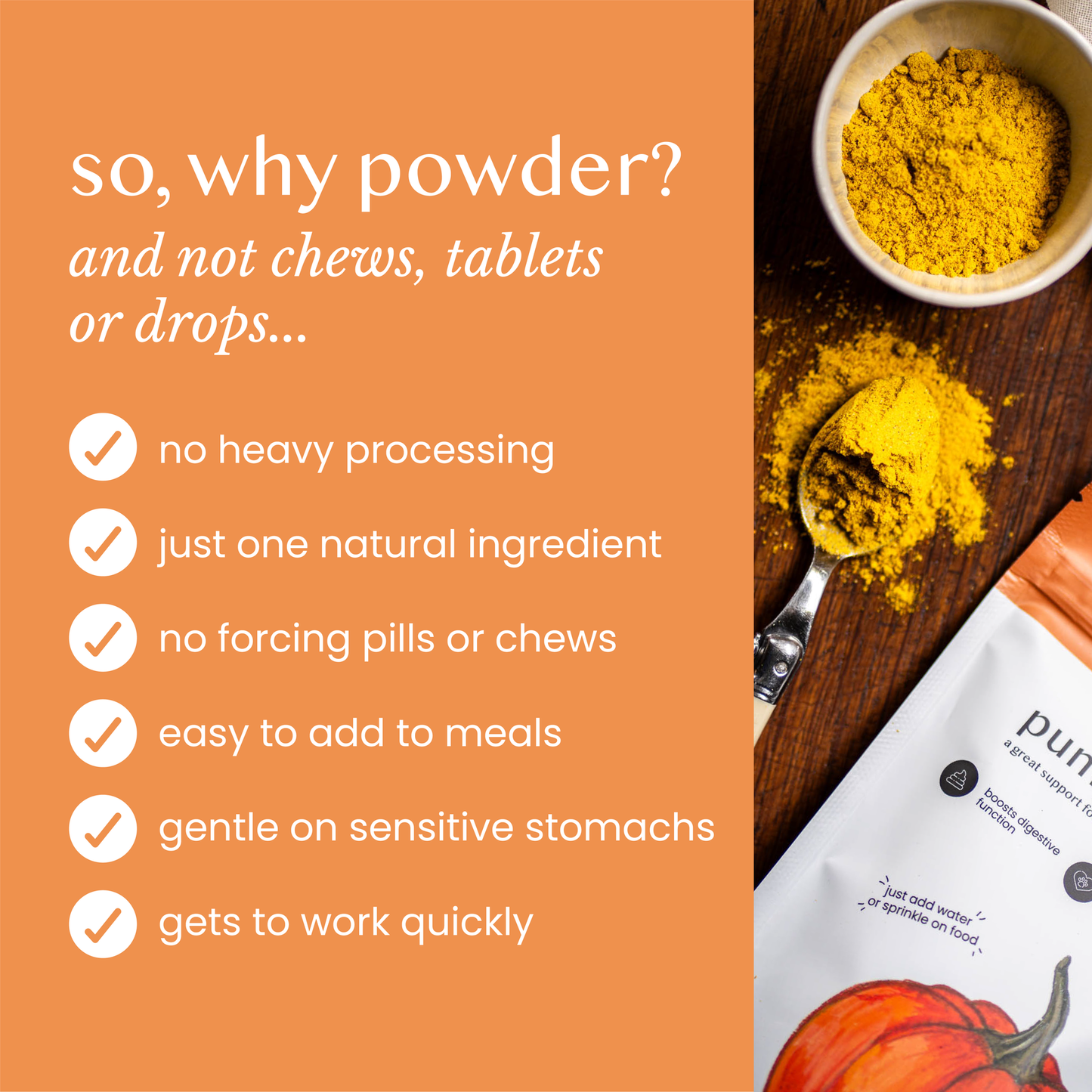Fettle Pure and Natural Pumpkin Powder 250g