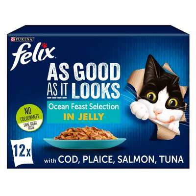 Felix As Good As It Looks Ocean Feast Selection In Jelly 12 X 85G