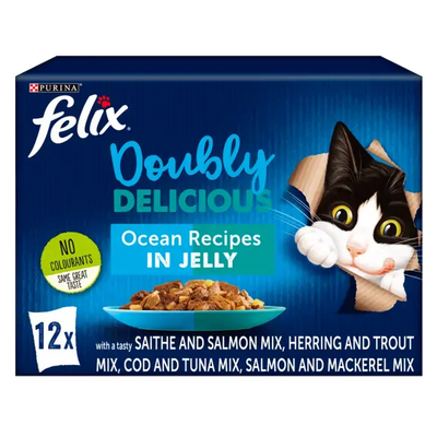 Felix Doubly Delicious Ocean Recipes In Jelly 12 X 85G