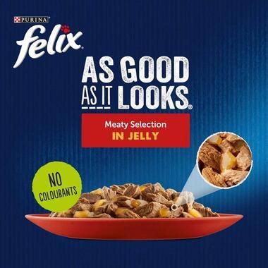 FELIX As Good As it Looks Meaty Selection in Jelly Wet Cat Food - Ormskirk Pets