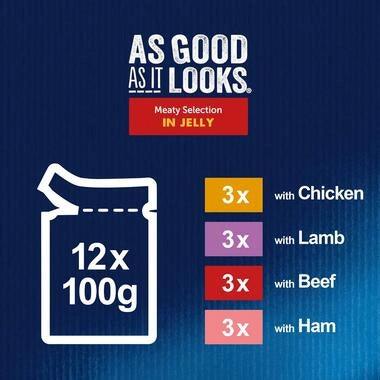 FELIX As Good As it Looks Meaty Selection in Jelly Wet Cat Food - Ormskirk Pets