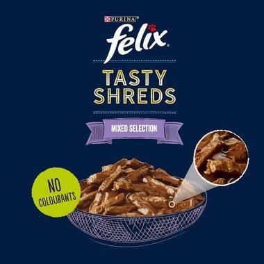 Felix Tasty Shreds Mixed Selection 12X80G - Ormskirk Pets