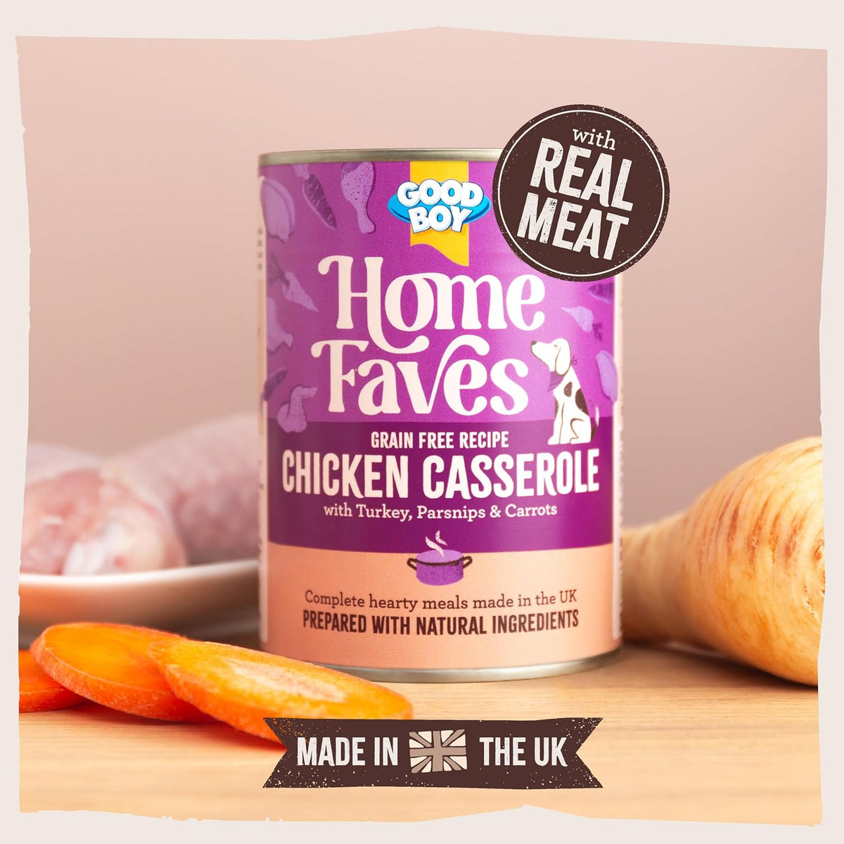 Good Boy Home Faves Chicken Casserole - 6 x 395G