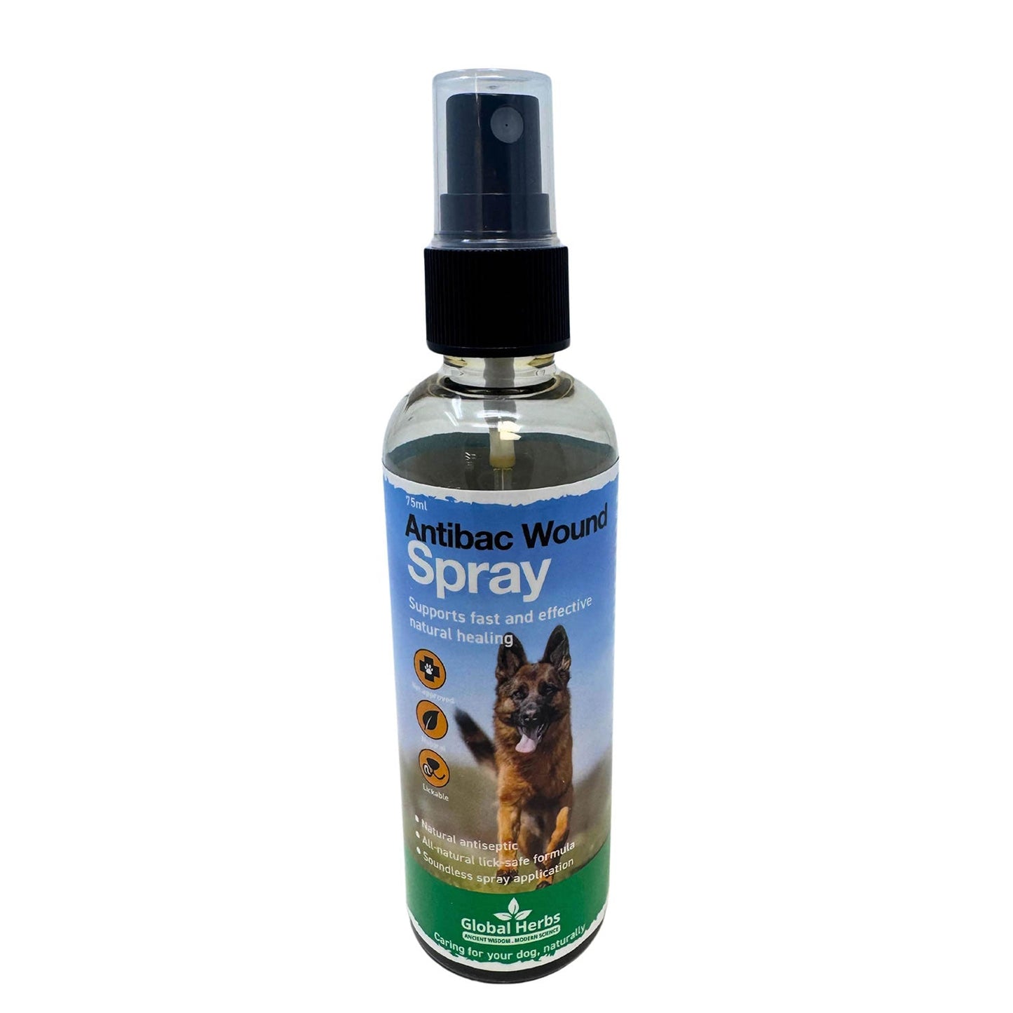 GLOBAL HERBS CANINE ANTIBAC WOUND SPRAY - 75 ML