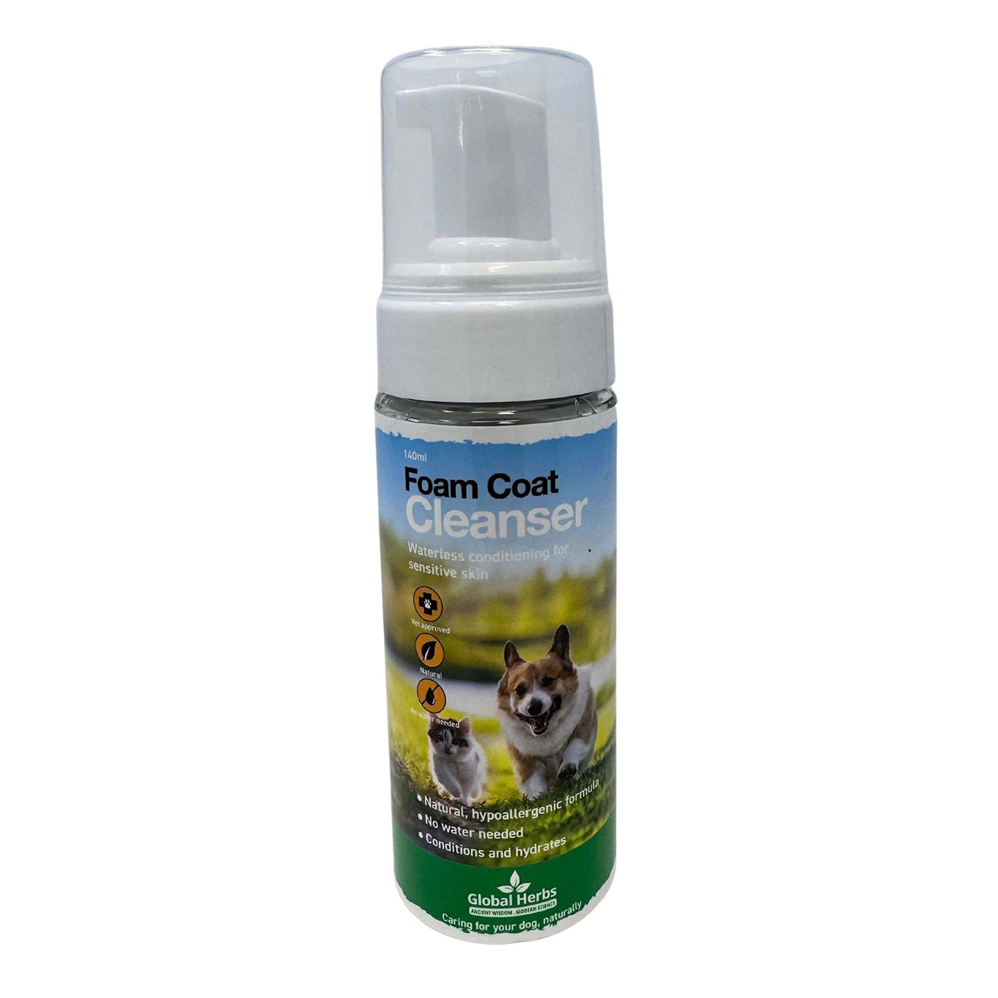 GLOBAL HERBS CANINE FOAM COAT CLEANSER - 140 ML