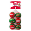 KONG Holiday SqueakAir Balls 6pk Medium