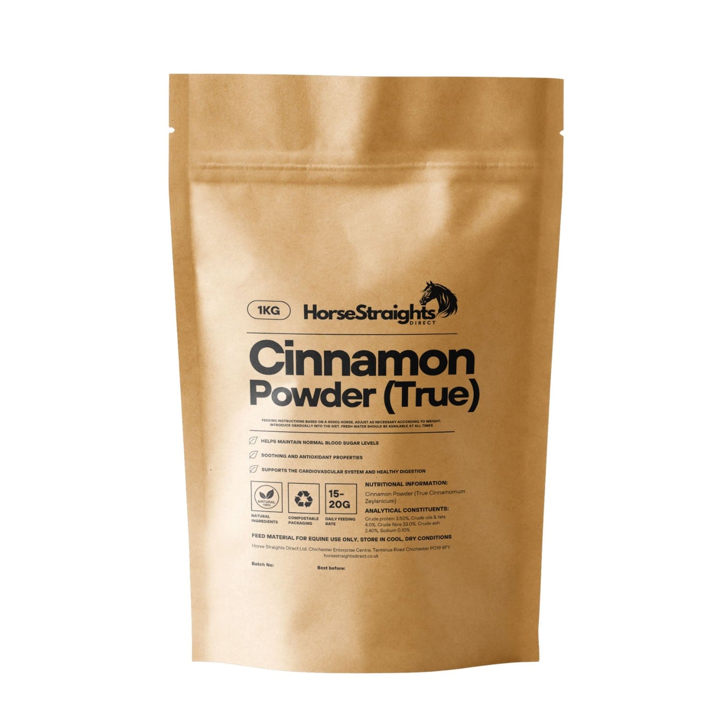 Horse Straights Direct Cinnamon (True) Powder 1kg