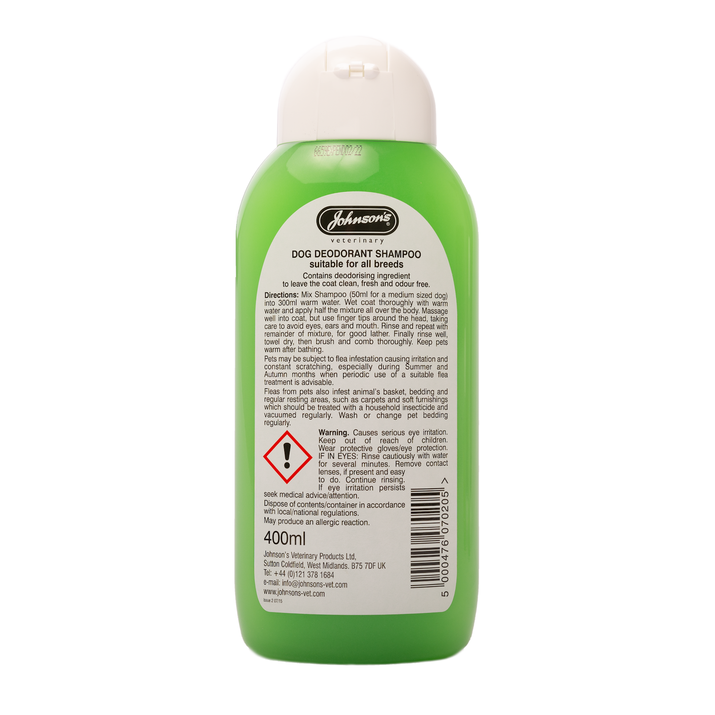 Johnson's Dog Deodorant Shampoo 400ml