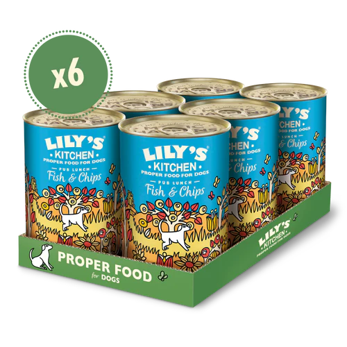 Lily's Kitchen Dog FISH & CHIPS 400g x 6