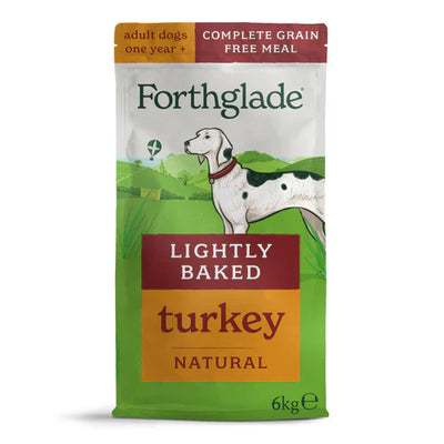 Forthglade Turkey Lightly Baked Natural Dry Dog Food, 2kg