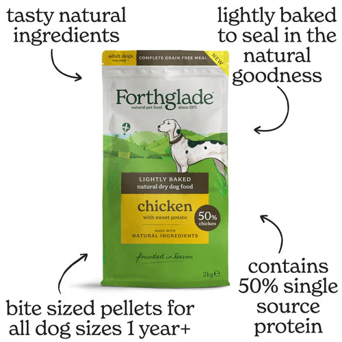 Forthglade Chicken Lightly Baked Natural Dry Dog Food, 6kg