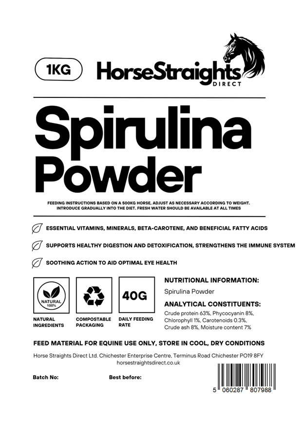 Horse Straights Direct Spirulina Powder 1kg