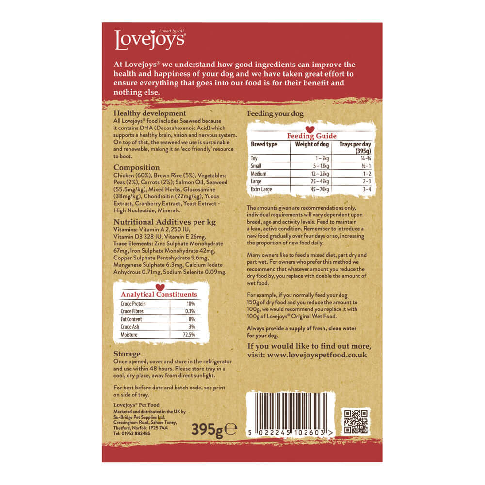 Lovejoys Chicken with Rice & Vegetables 10x395g