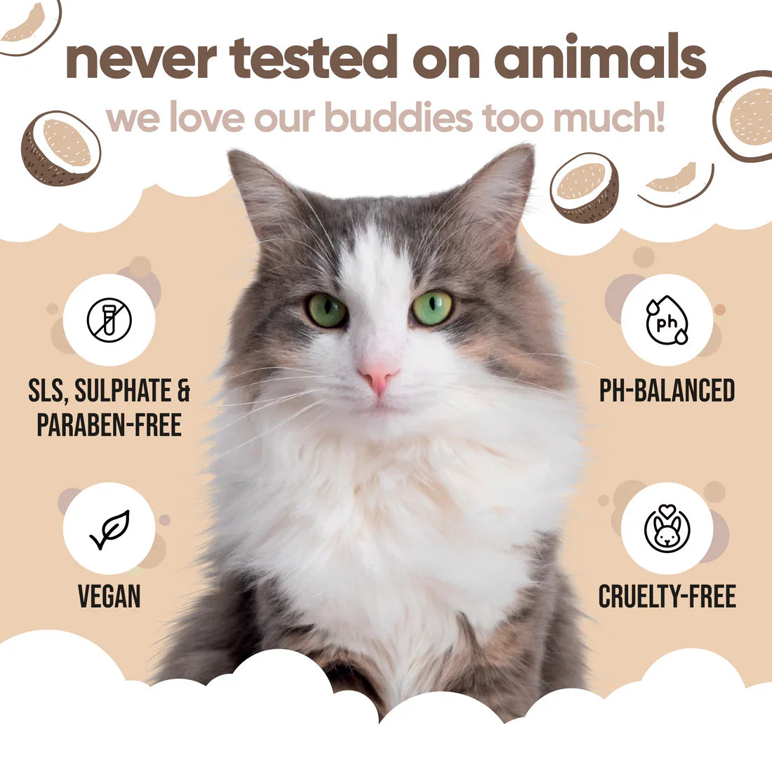 Buddycare Coconut Cat Conditioner 500ml