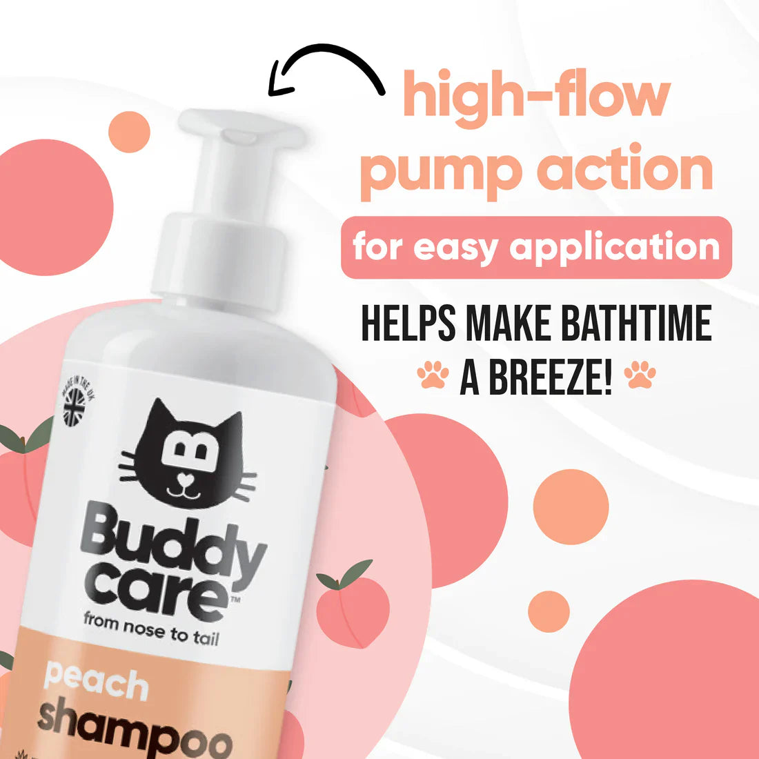 Buddycare Cat Shampoo Peach 500ml