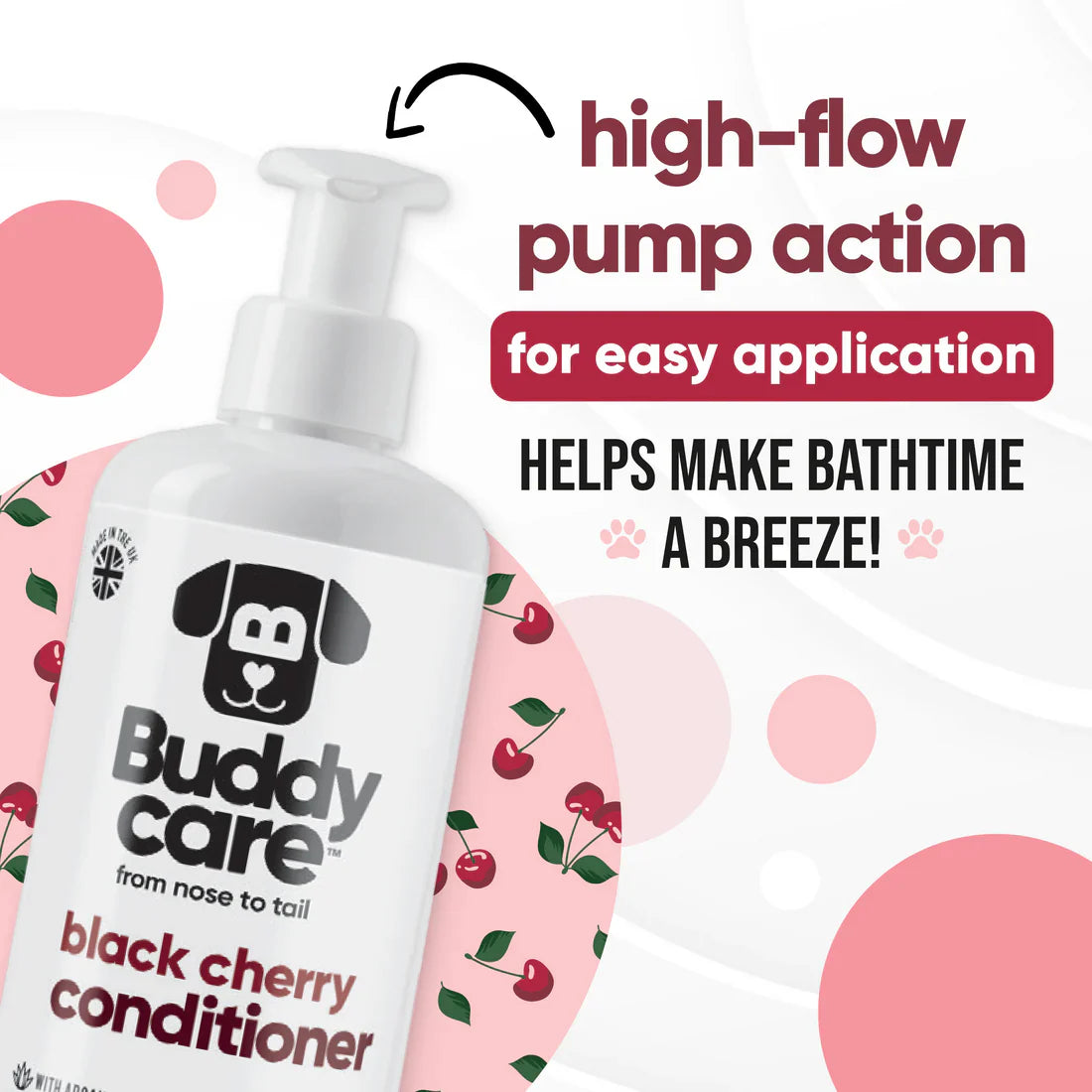 Buddycare Black Cherry Dog Conditioner 500ml