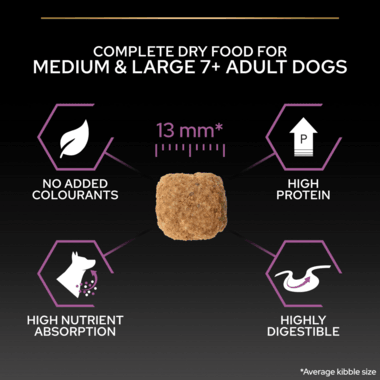Pro Plan Dog Medium & Large Adult 7+ With Optiage Chicken Dry Food 14Kg - Ormskirk Pets