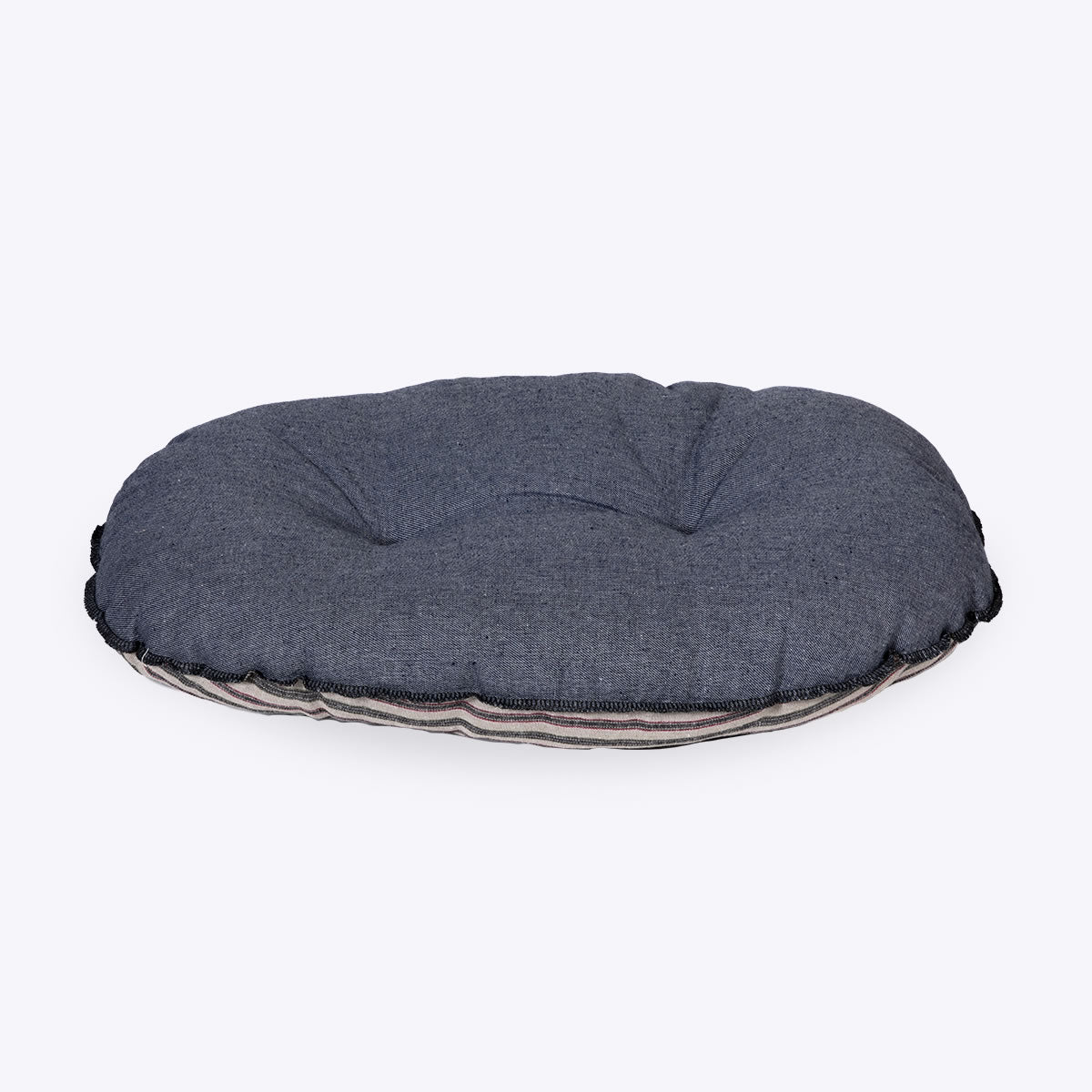 Danish Design Rustic Stripes Quilted Mattress Denim