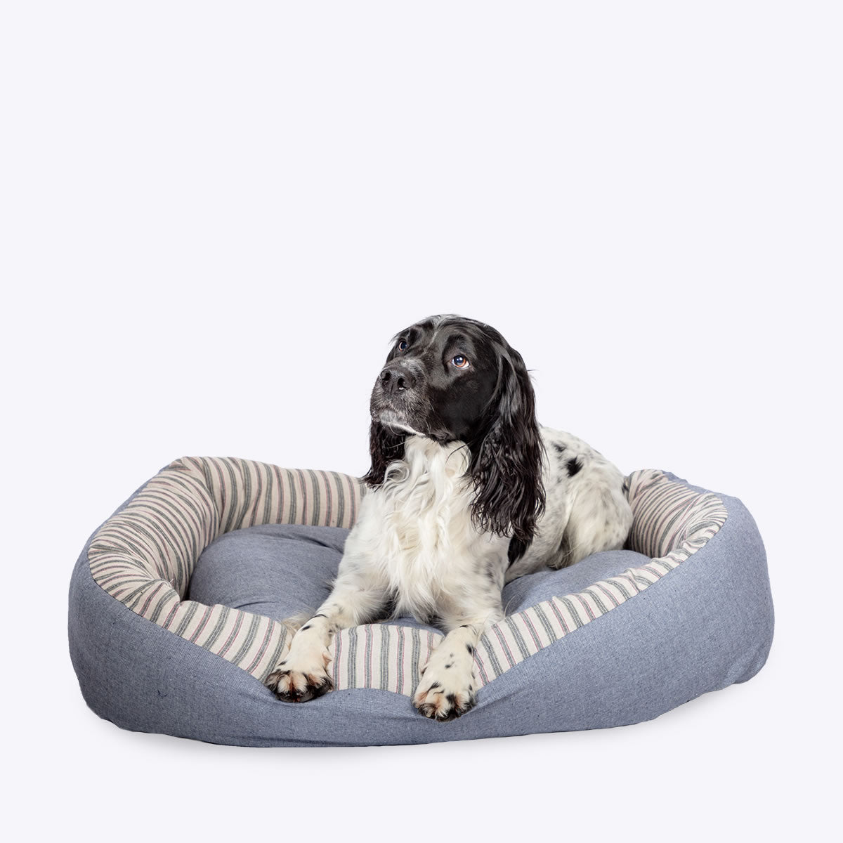 Danish Design Rustic Stripes Snuggle Bed Denim