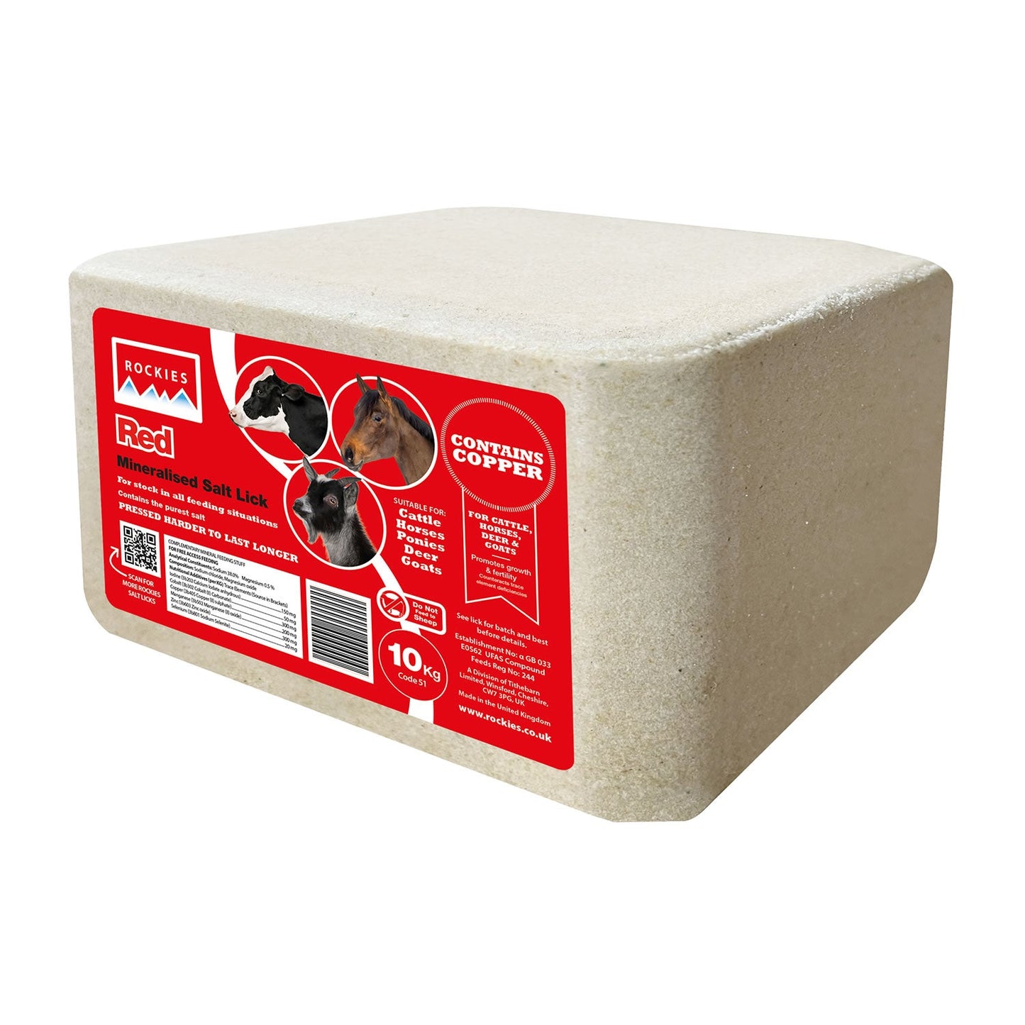 ROCKIES RED SALT LICK  10 KG RED