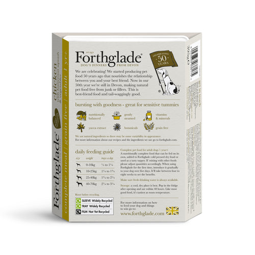 Forthglade Complete Grain free Adult Chicken & Veg 395g x 18