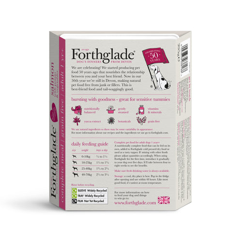 Forthglade Complete Grain free Adult Salmon & Veg 395g x 18