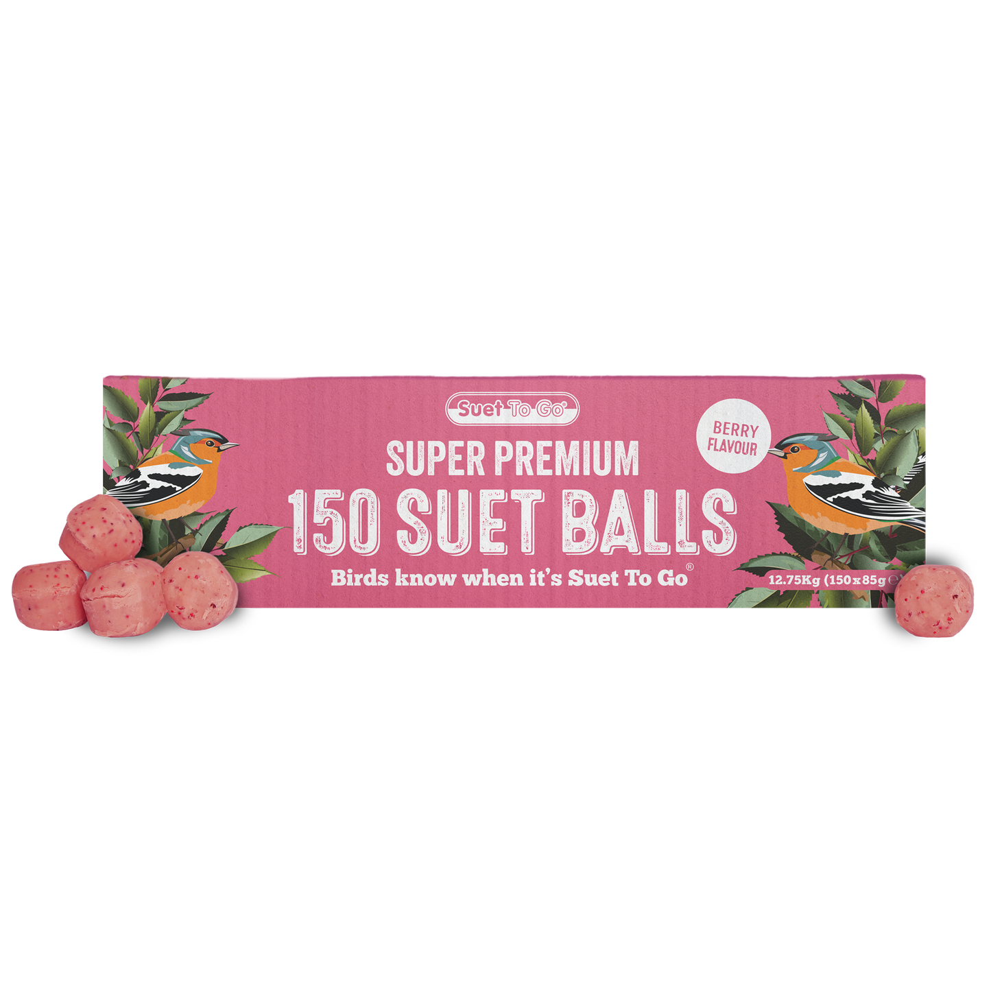 SUET TO GO SUPER PREMIUM SUET BALLS BERRY 150 balls