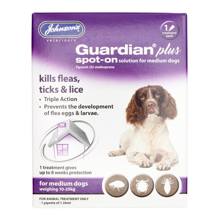 Johnson's Guardian Plus Spot-On Medium Dog 1 Treatment