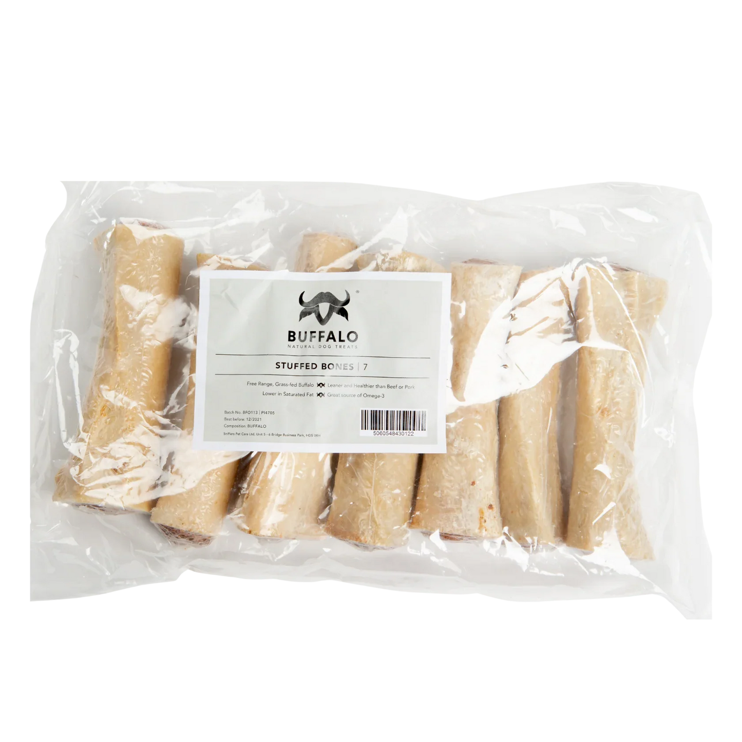 Buffalo Dog Bone - Meat Filled Bones - 7 Pieces