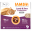 Iams 7+ Senior Cat Land & Sea Collection In Gravy 8 X 85G