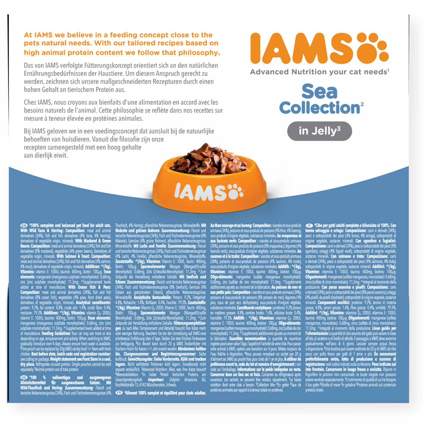 Iams 1+ Adult Cat Delights Sea Collection In Jelly 8 X 85G