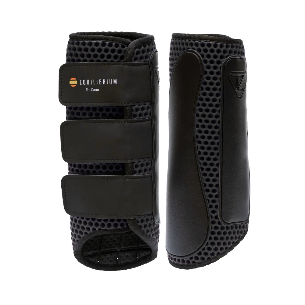 Equilibrium Tri-Zone Impact Sports Boots Black Hind Large