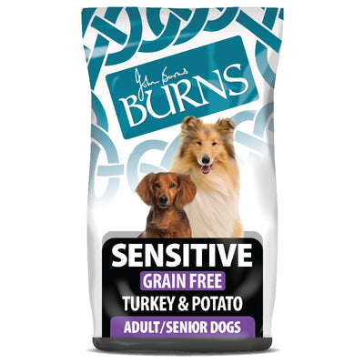 Burns Adult Senior Dogs Sensitive Grain Free Turkey & Potato 12Kg