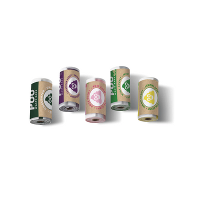 M-PETS Poo Dog Waste Bags Set 450 Bags Natural