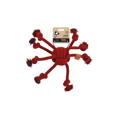 M-PETS Coto Eco Rope Dog Toy Red Spider 38cm