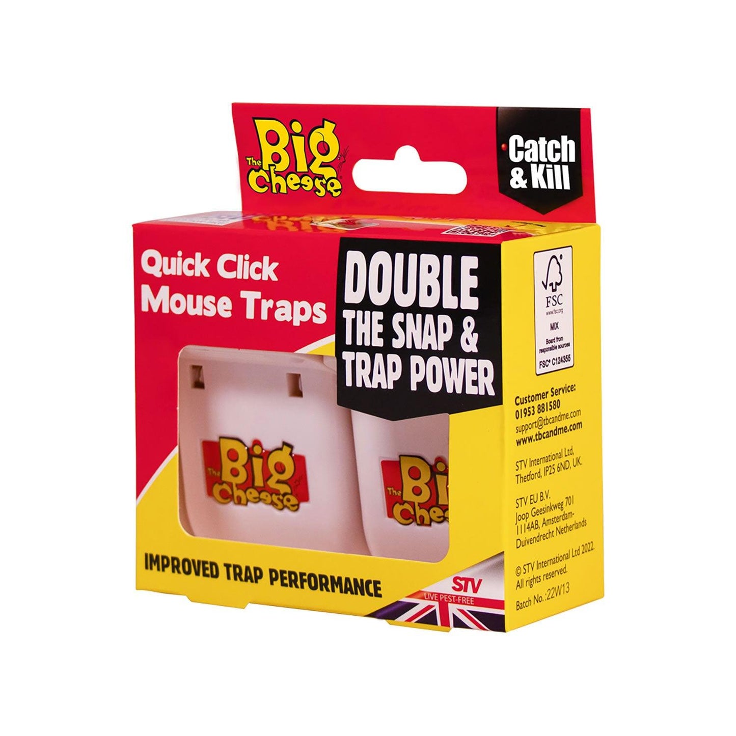 The Big Cheese Quick Click Mouse Trap 2 Pack - Ormskirk Pets