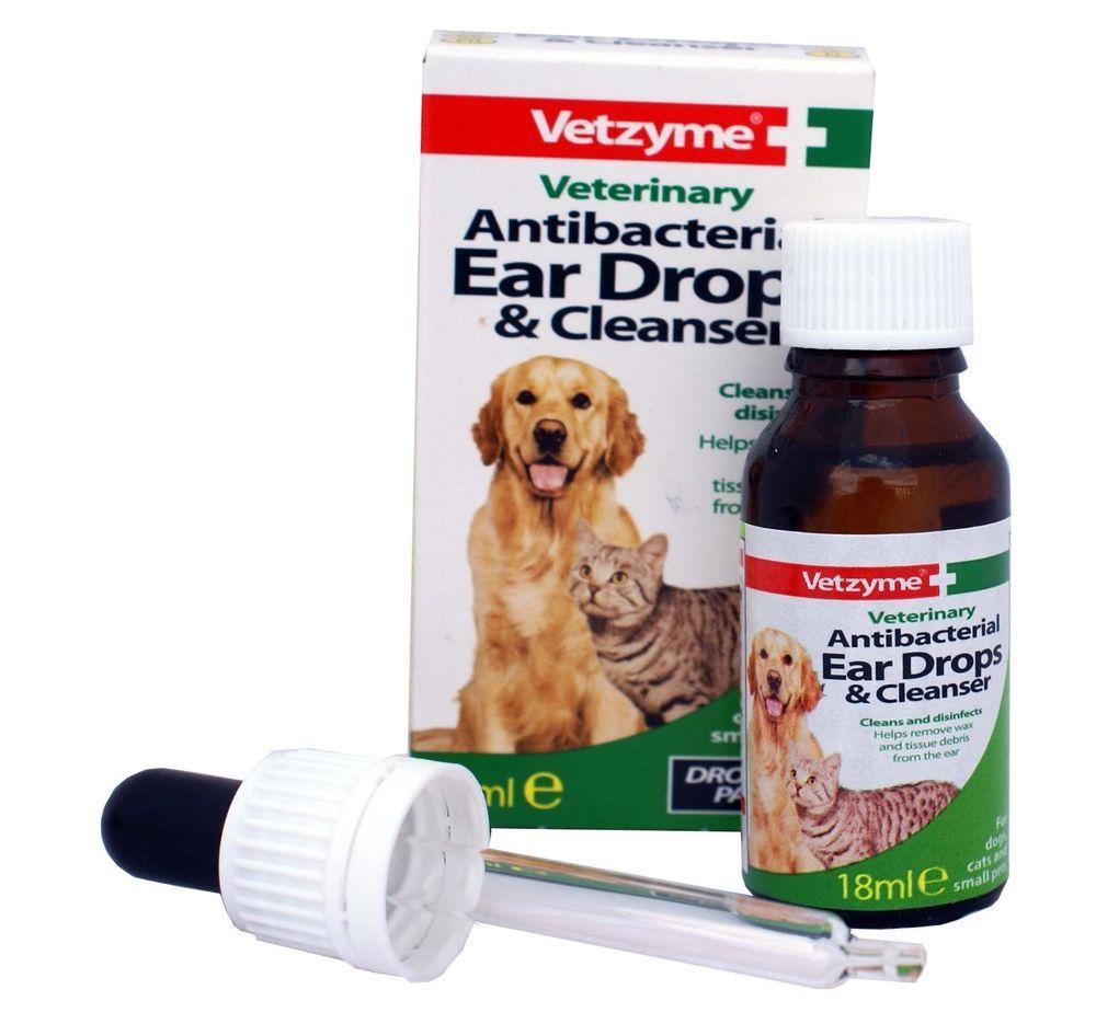 Vetzyme Pet Anti-bacterial Ear Drops & Cleanser 18ml - Ormskirk Pets