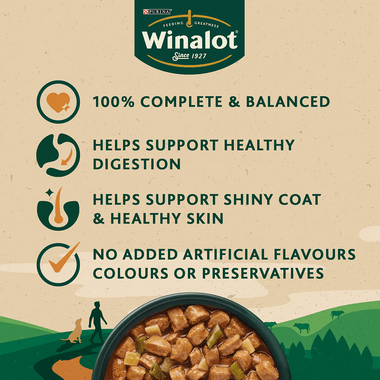 Winalot Perfect Portions Adult "Sunday Dinner" In Gravy 12X100G - Ormskirk Pets