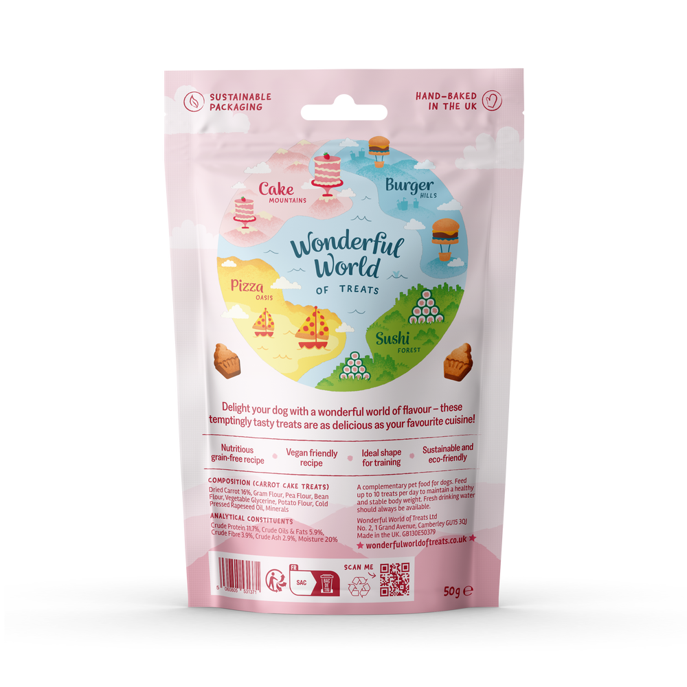 Wonderful World Of Treats Carrot Cake 50G
