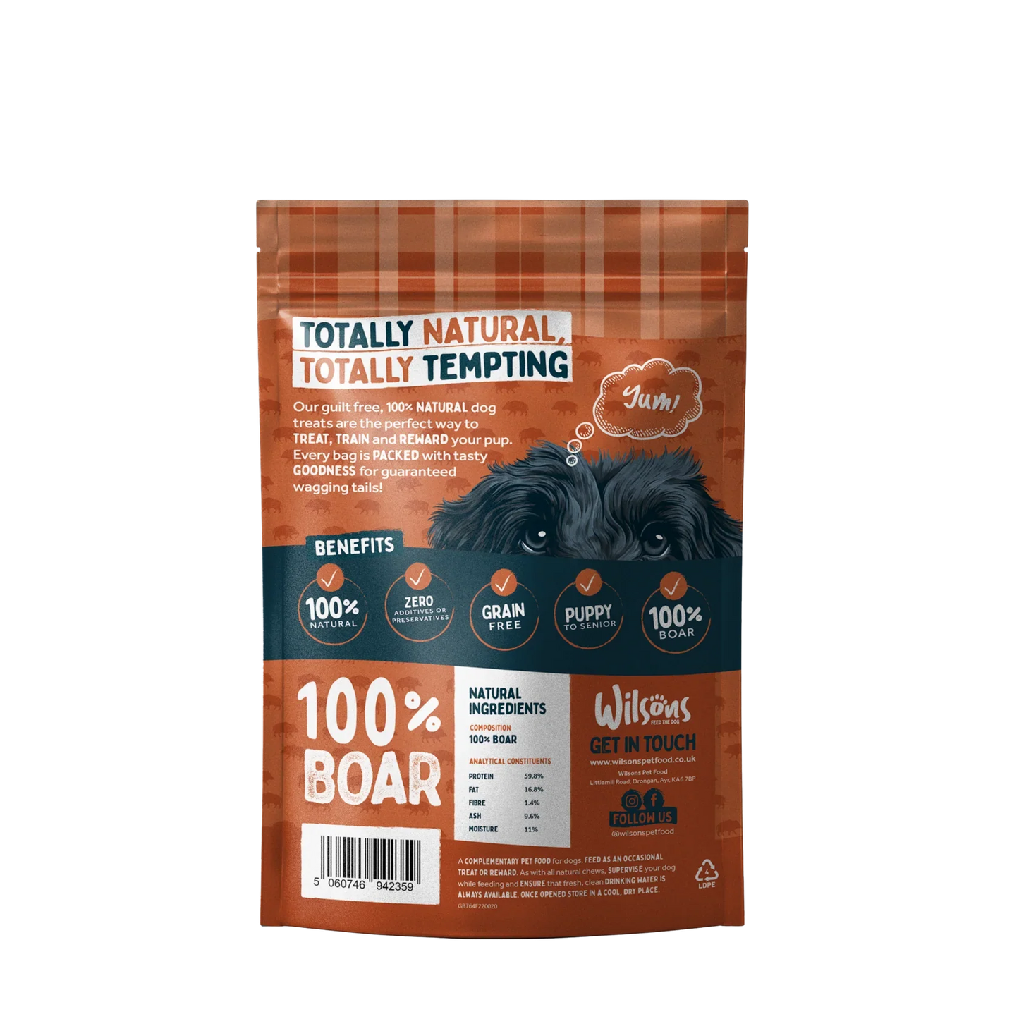 Wilsons Wild Boar Bites 200g