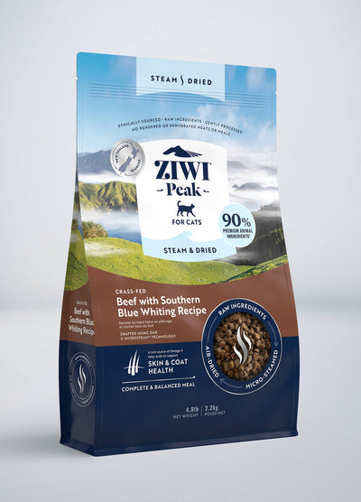 Ziwipeak Cat Steam & Dried Beef Pouch