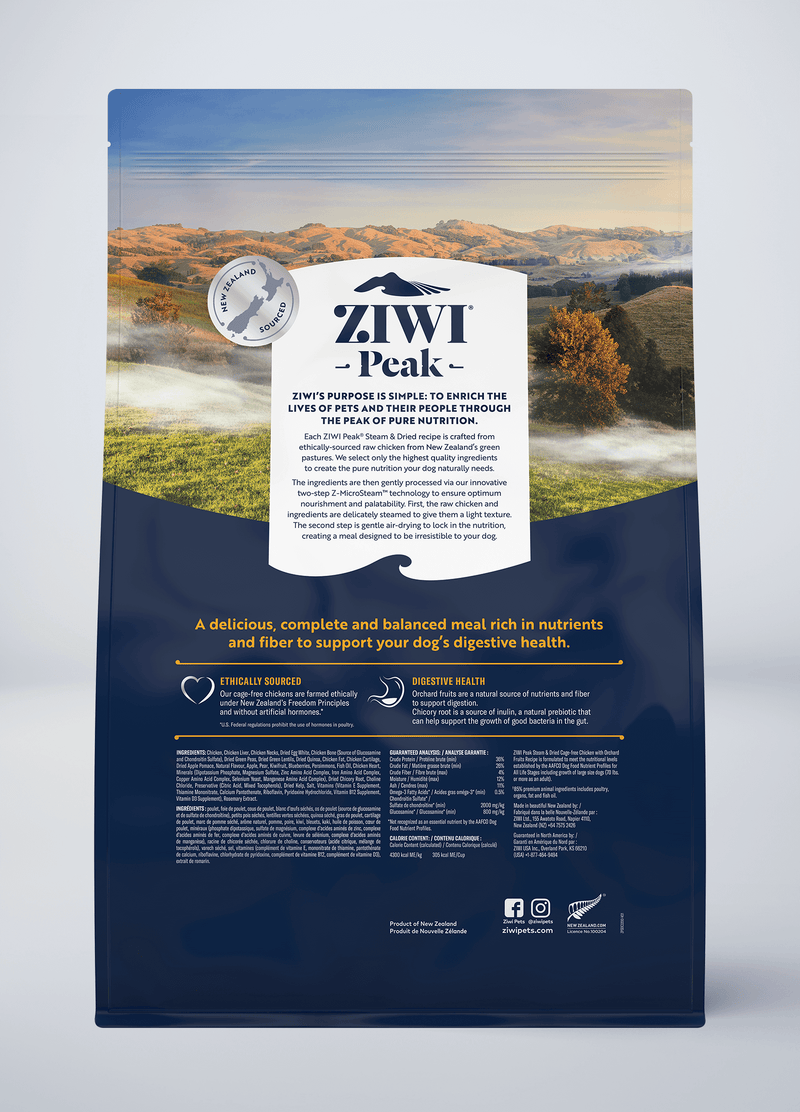 Ziwipeak Dog Steam & Dried Chicken Pouch