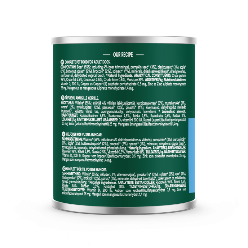 Natures Menu Country Hunter Wild Boar with Superfoods 600g x 6