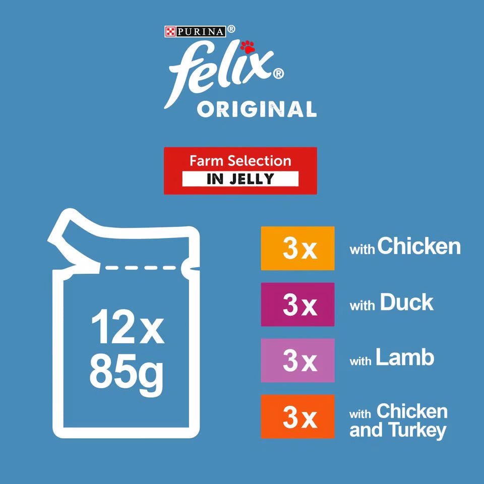 FELIX SENIOR in Jelly Farm Selection 12x85g