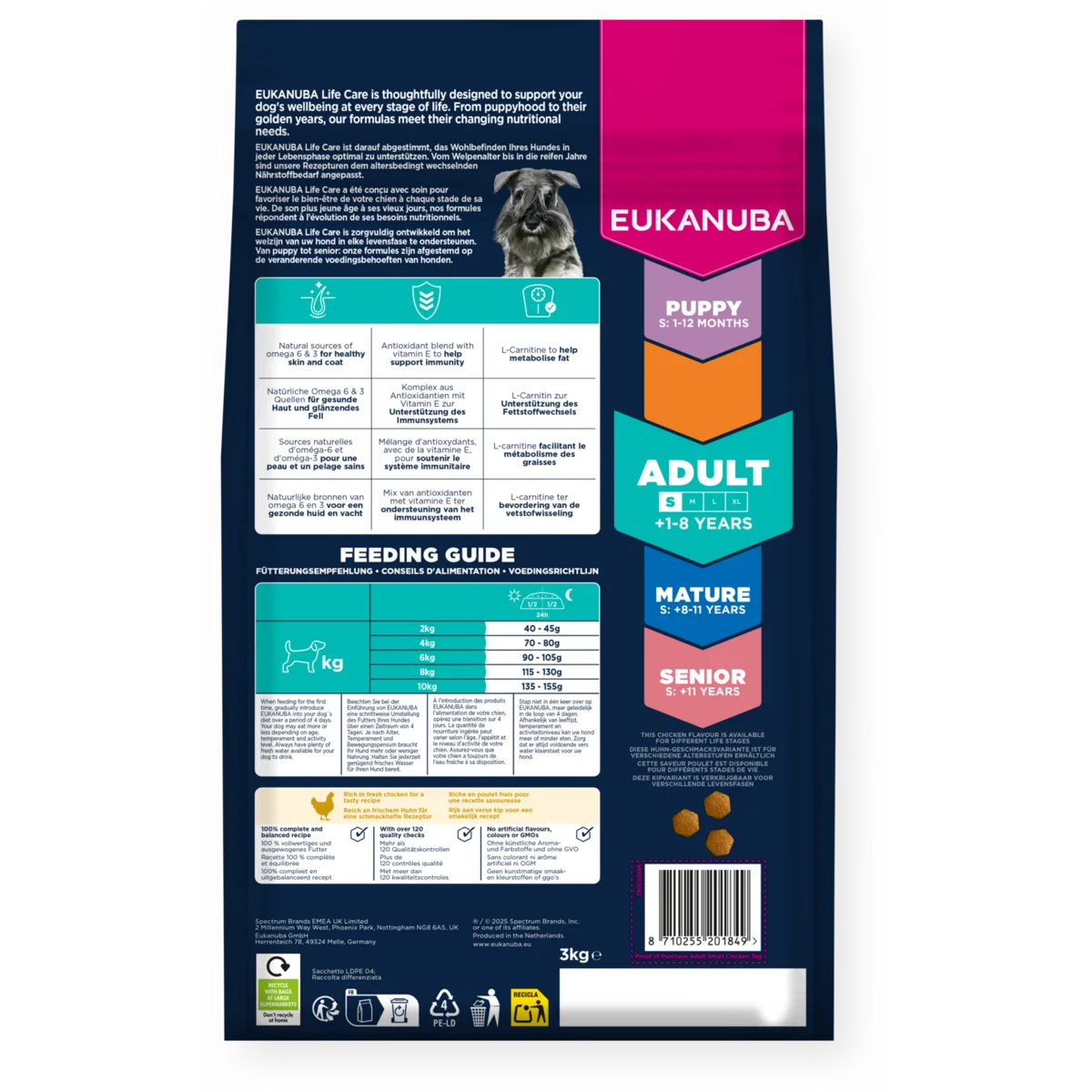 Eukanuba Adult Dog Small Breed Chicken 3Kg
