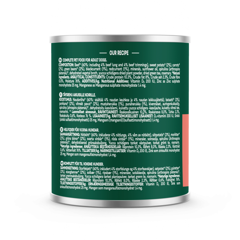 Natures Menu Country Hunter Beef with Superfoods 600g x 6