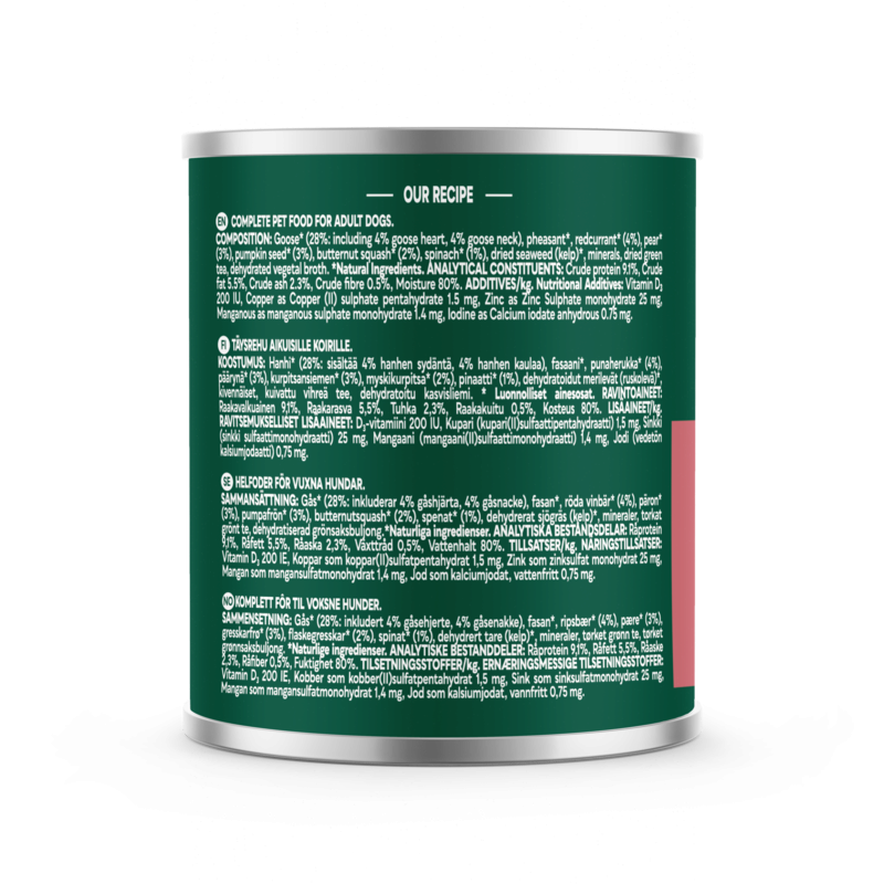 Natures Menu Country Hunter Pheasant & Goose with Superfoods 600g x 6