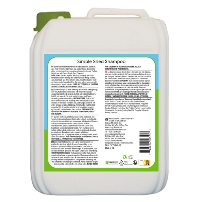 Espree Simple Shed Shampoo Made With Aloe Vera 5Ltr