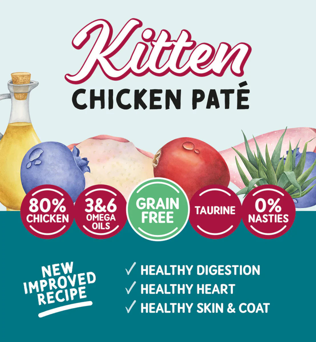 Naturo Kitten Chicken Paté Pouch 85g x 12