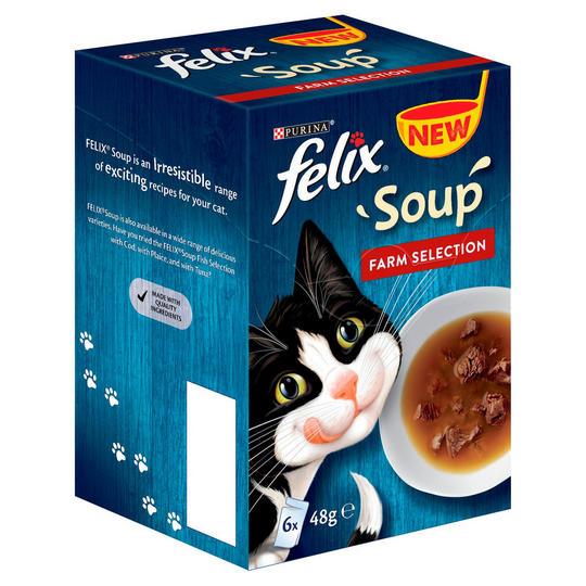 Felix Soup Strips Mixed Variety Farm Selection 6X48G - Ormskirk Pets